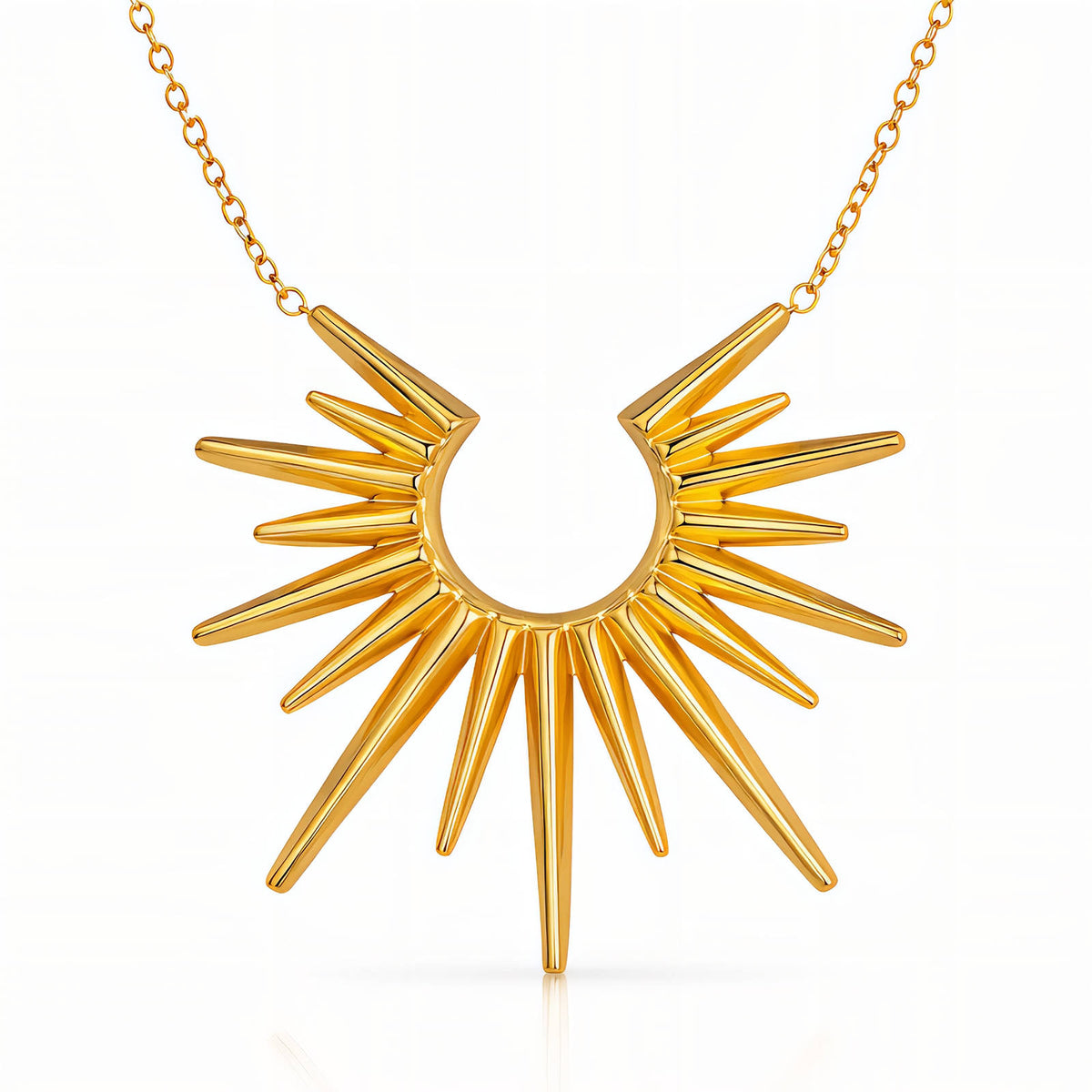 Amnite solene pendant necklace