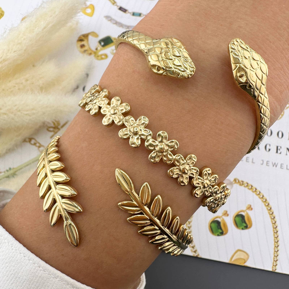 Elowen leaf bracelet