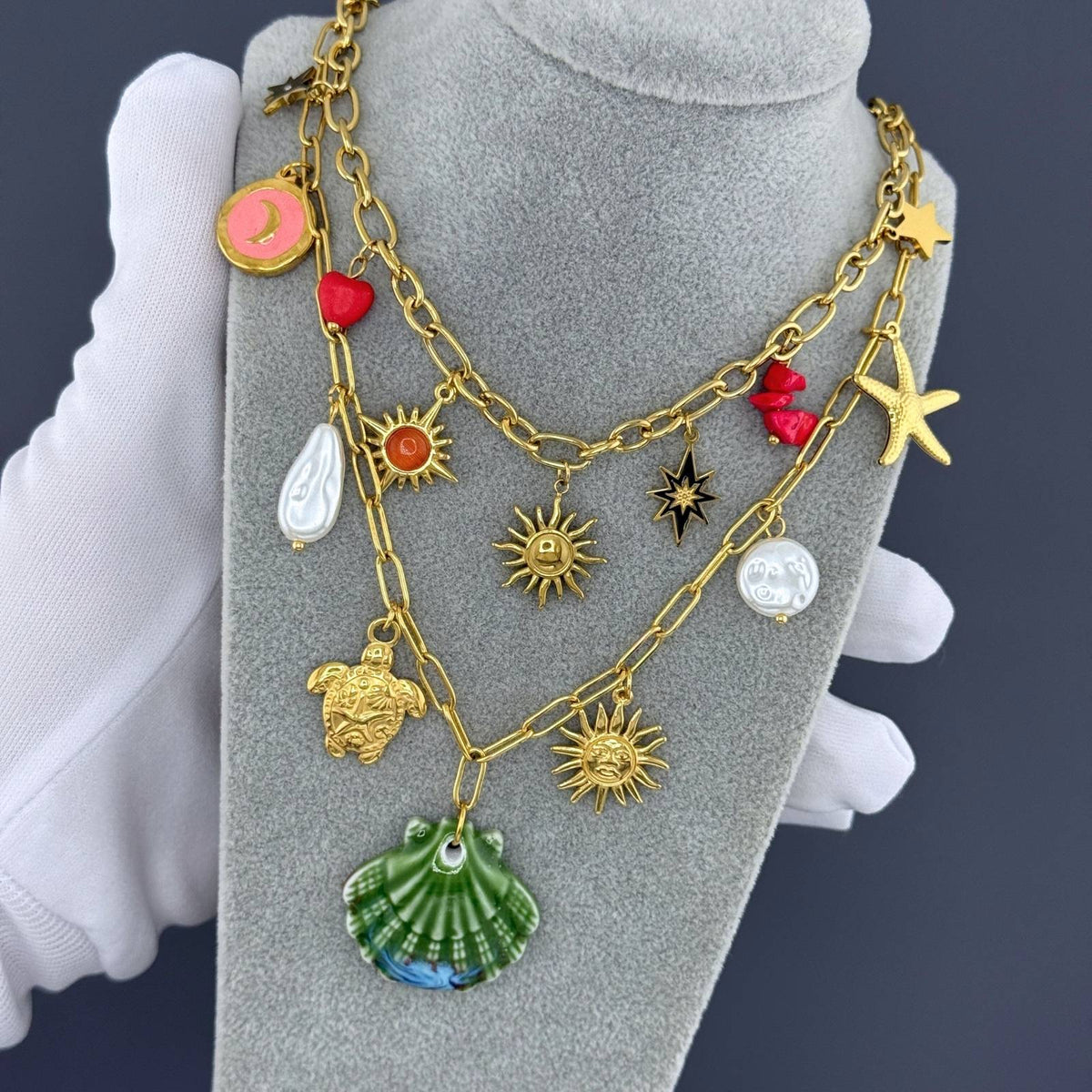 Maris seashell necklace