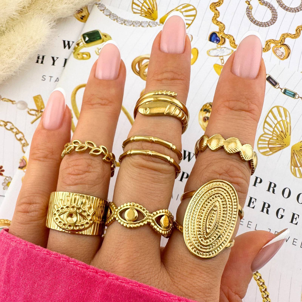 Nayeli evil eye ring