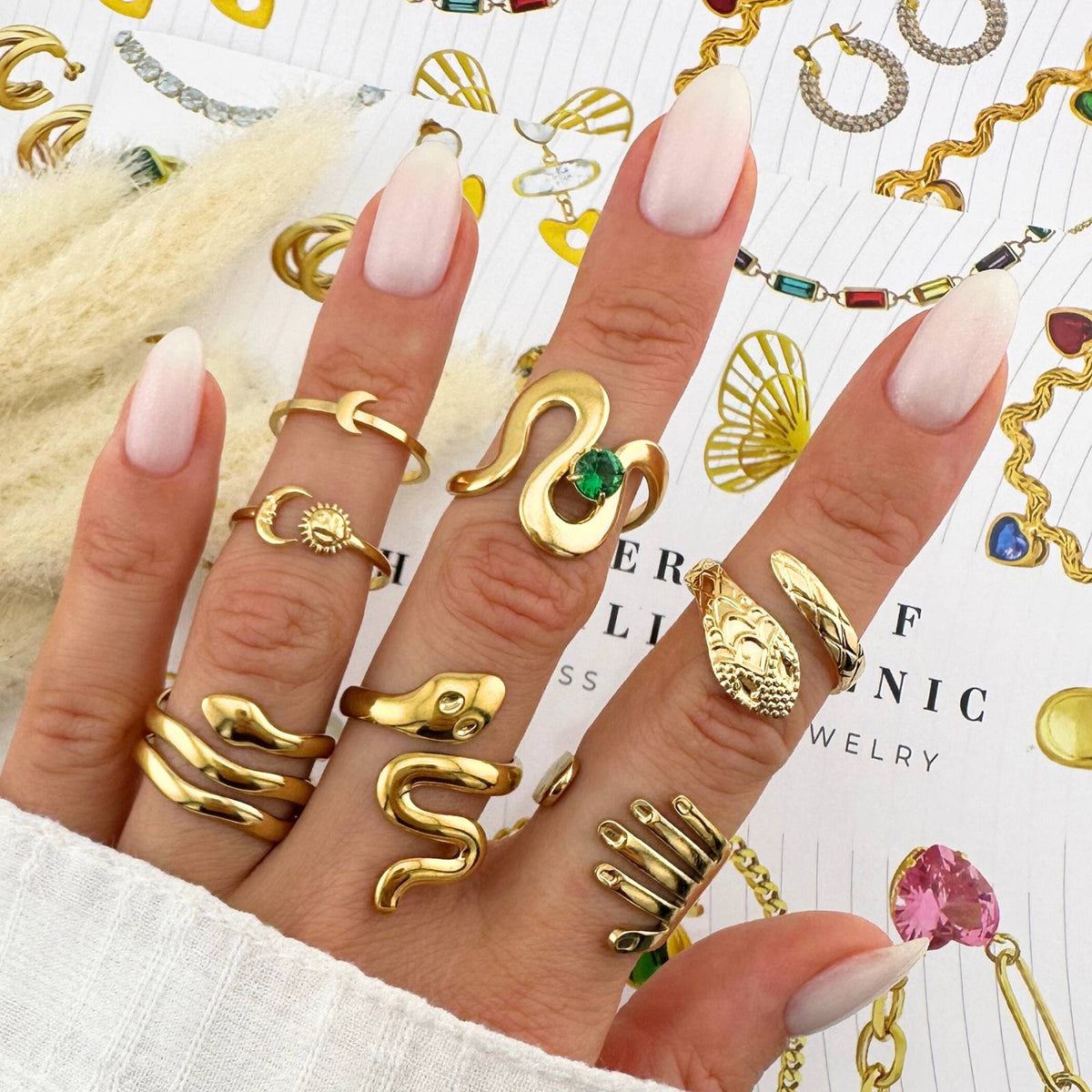 Serpina snake ring